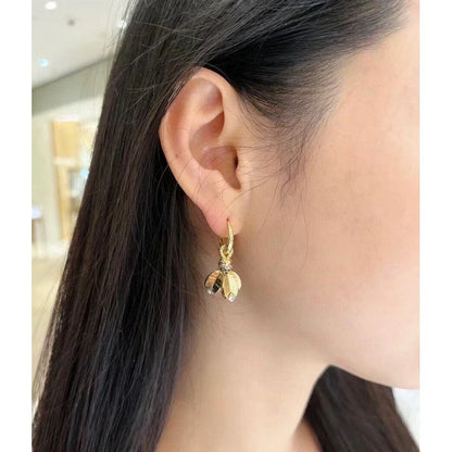 Noble Grain De Café Earrings Vintage Women