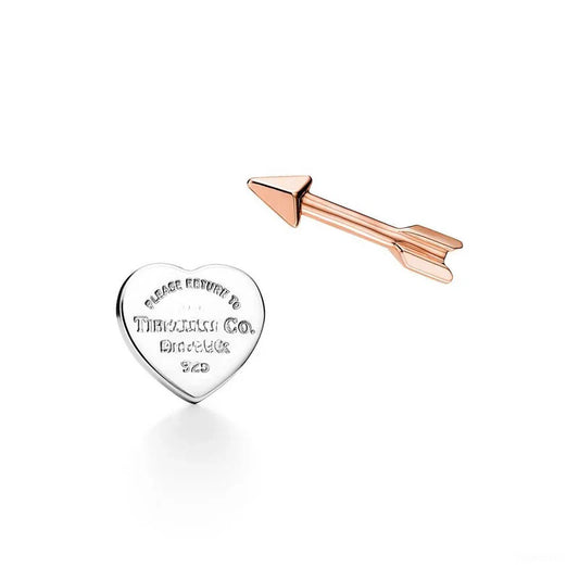 Noble Lovestruck Heart Tag And Arow Earrings